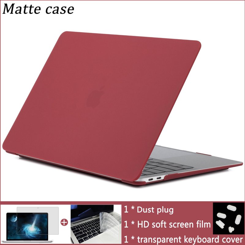 Coque pour MacBook - For A1708 Pas de barre tactile - Vin de vin mat