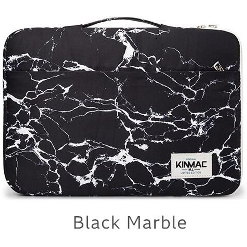 Antichoc Marque Kinmac Sac D'ordinateur Portable Imperméable Dame Homme Housse Pour MacBook Air Pro M1 Sac À Main PC Dropship - For 15,4 pouces - Marbre noir