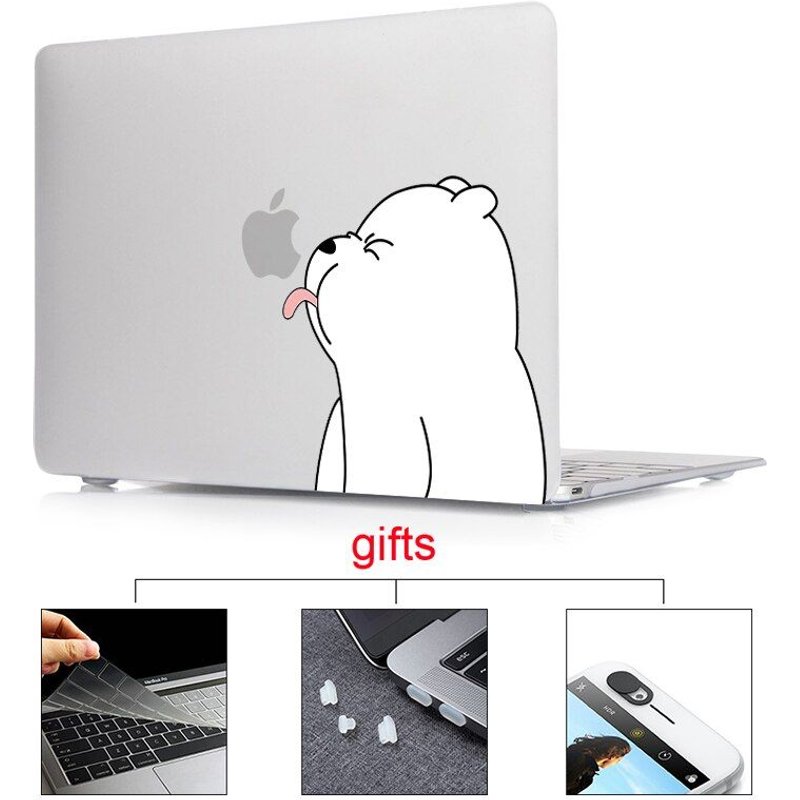 coque pour Macbook Pro Air Retina avec Touch Bar, dessin animé mignon, ours, housse pour ordinateur portable - For 2020 pro A2289 A2251 - Mat transparent