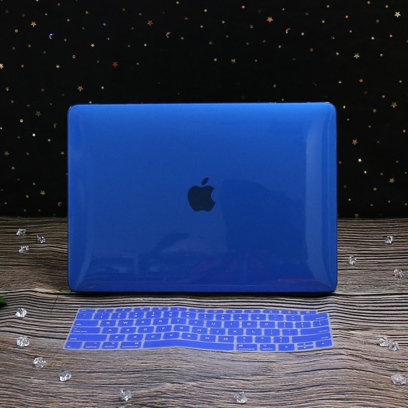 Coque pour MacBook - For A2159 A1706 A1989 - Cristal bleu foncé