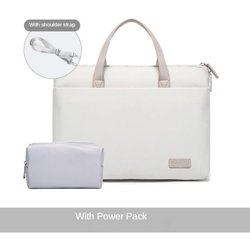 Sac à main étanche pour ordinateur portable, sacoche à bandoulière pour Macbook Air Pro MagicBook xiaomi - For 15,6 pouces-16,1 pouce - Bluea marine