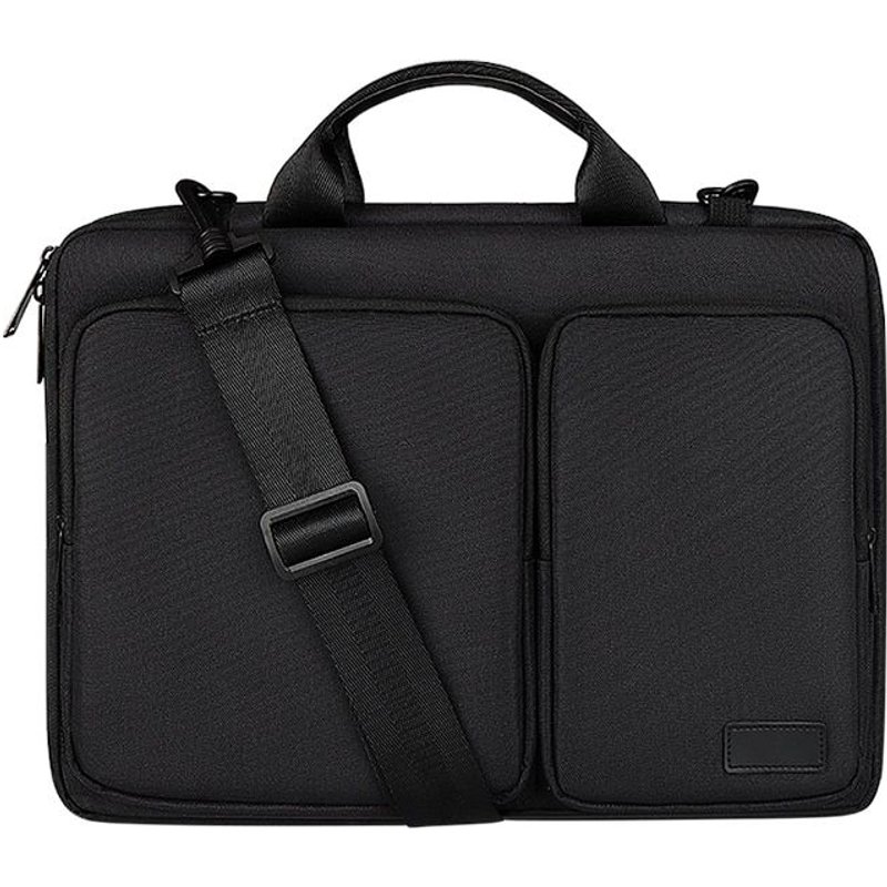 Sac antichoc pour ordinateur portable 16 pouces, sacoche pour Macbook Xiaomi Air Pro hp13 15, porte-documents à bandoulière pour femmes - For 15 pouces - le noir
