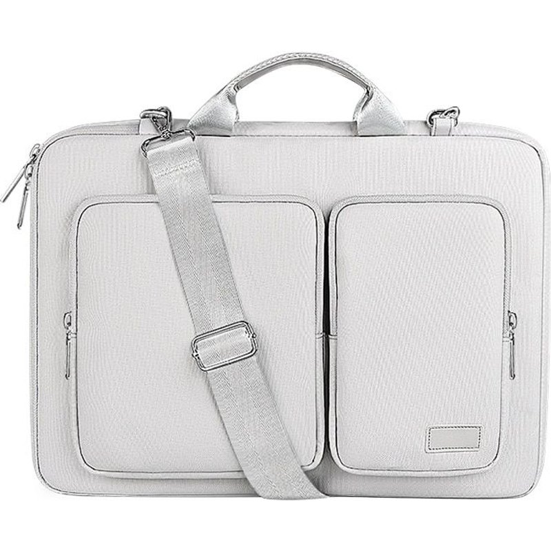 Sac antichoc pour ordinateur portable 16 pouces, sacoche pour Macbook Xiaomi Air Pro hp13 15, porte-documents à bandoulière pour femmes - For 15 pouces - gris