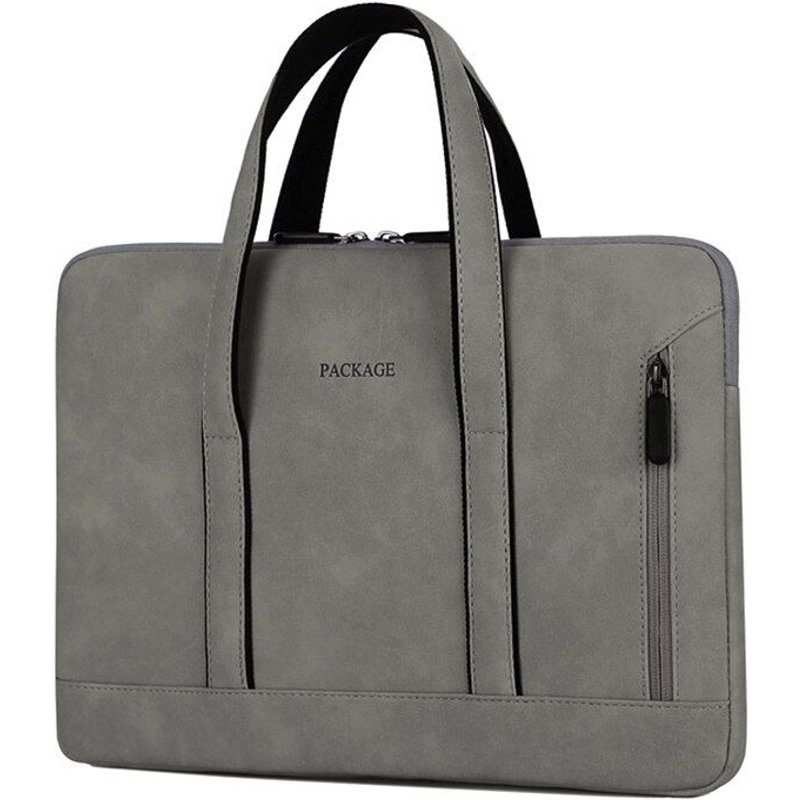 Sac à main pour ordinateur portable et tablette de pochette d'ordinateur pouces, sacoche avec fermeture éclair - For 15 pouces - Gris foncé
