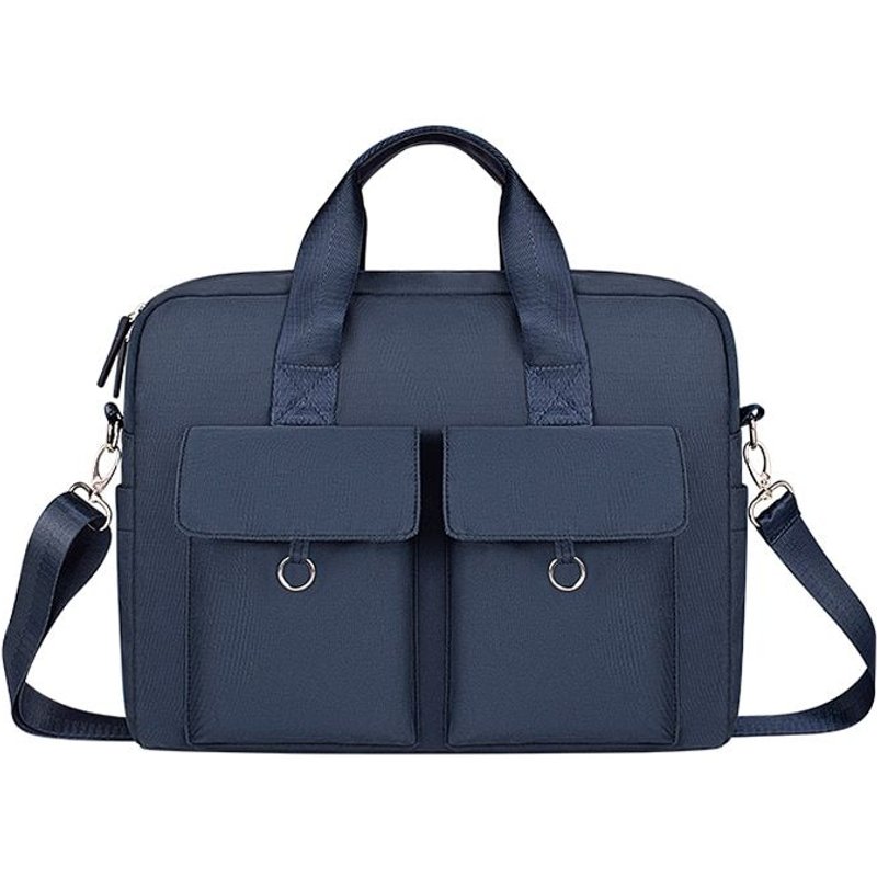 Sac étanche pour ordinateur portable pouces, sacoche d'épaule pour Macbook Air Pro, porte-documents - For 14 Pouces - bleu marine