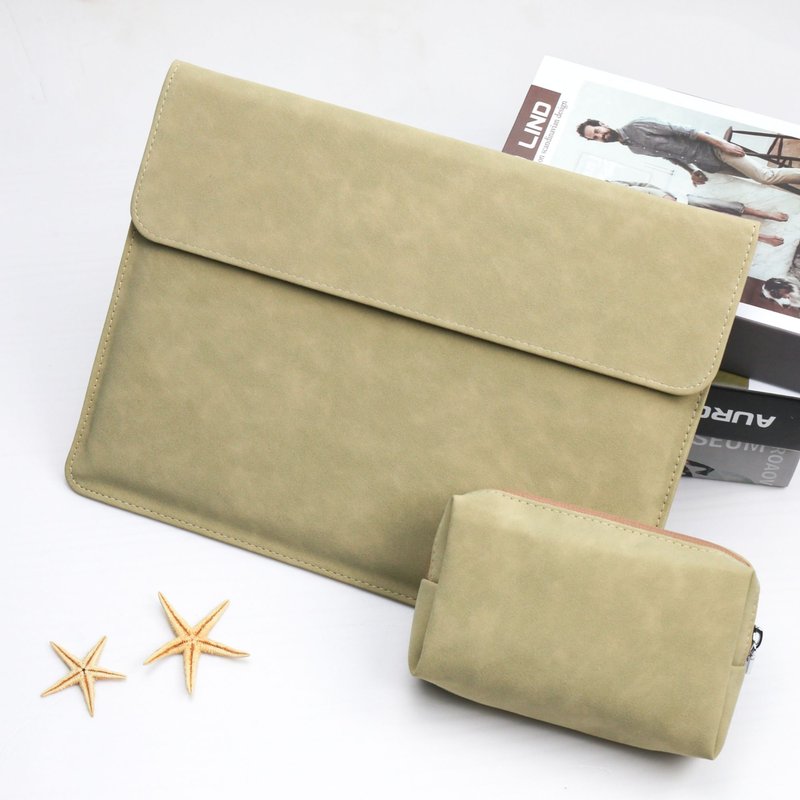 Sac pochette pour ordinateur portable Macbook Air Pro Retina Pour Xiaomi Notebook Cover Pour Huawei Matebook Shell - For Pour hw magicbook 15 - H-Khaki
