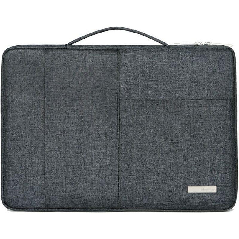 Sac pour ordinateur portable , sacoche étanche pour tablette, housse de protection pour Macbook Air Pro, mallette à bandoulière pour hommes et femmes - For Pour 12 pouces - Gris foncé