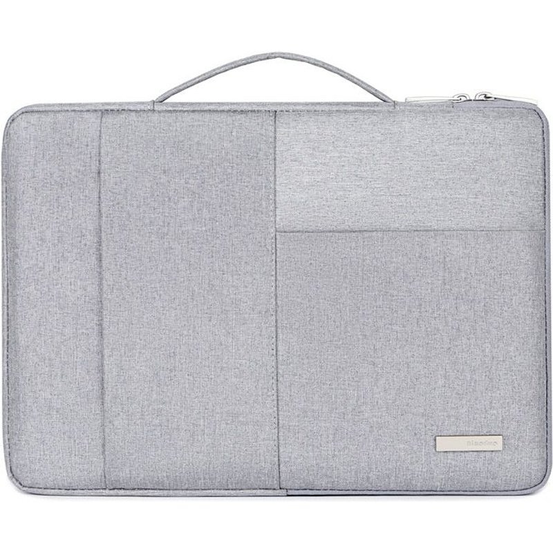 Sac pour ordinateur portable , sacoche étanche pour tablette, housse de protection pour Macbook Air Pro, mallette à bandoulière pour hommes et femmes - For Pour 13 pouces - gris