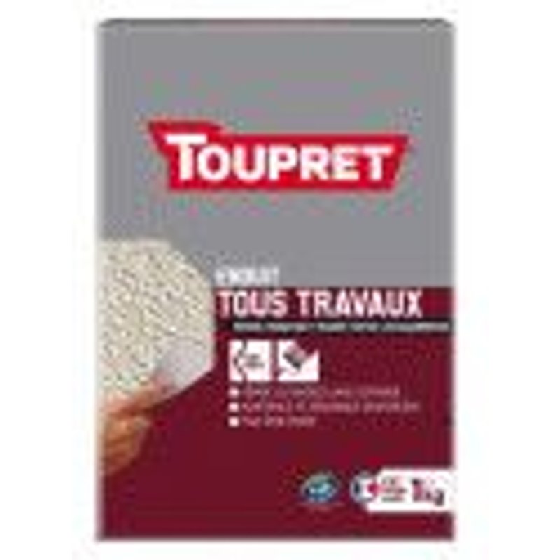 Enduit tous travaux réparation murs extérieurs poudre 1kg TOUPRET