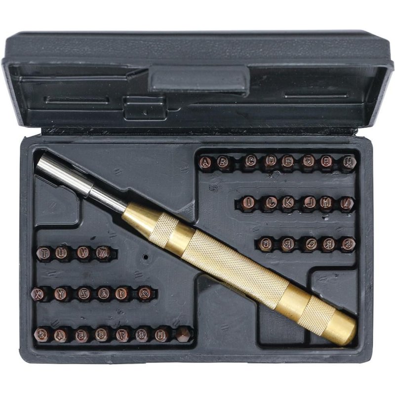 POINTEAU AUTOMATIQUE, LETTRES ET CHIFFRES A FRAPPER DE 4 mm