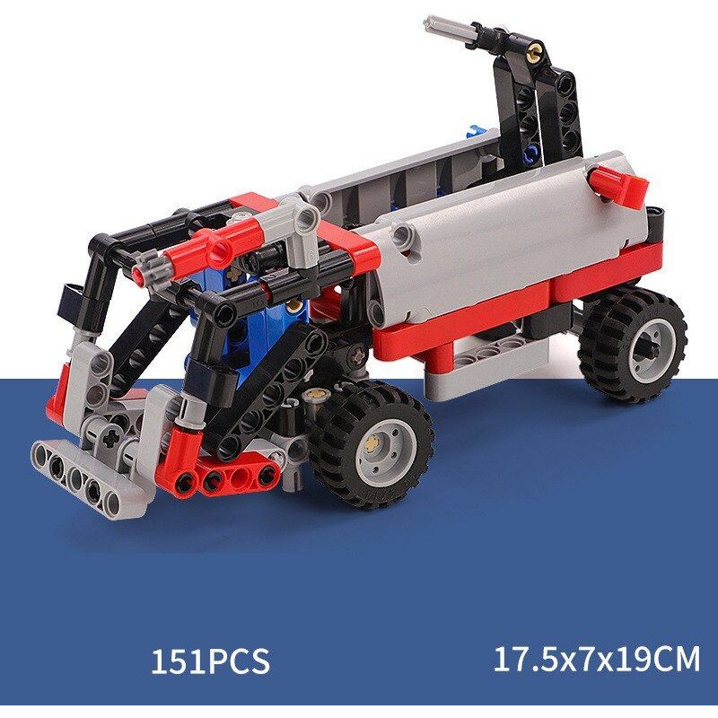 151pcs - Blocs De Construction De Voiture D'ingénierie De Ville, Grue Mobile, Camion À Benne, Modèle De Briques À Assembler, Jouets Éducatifs, Cadeaux Pour Enfants