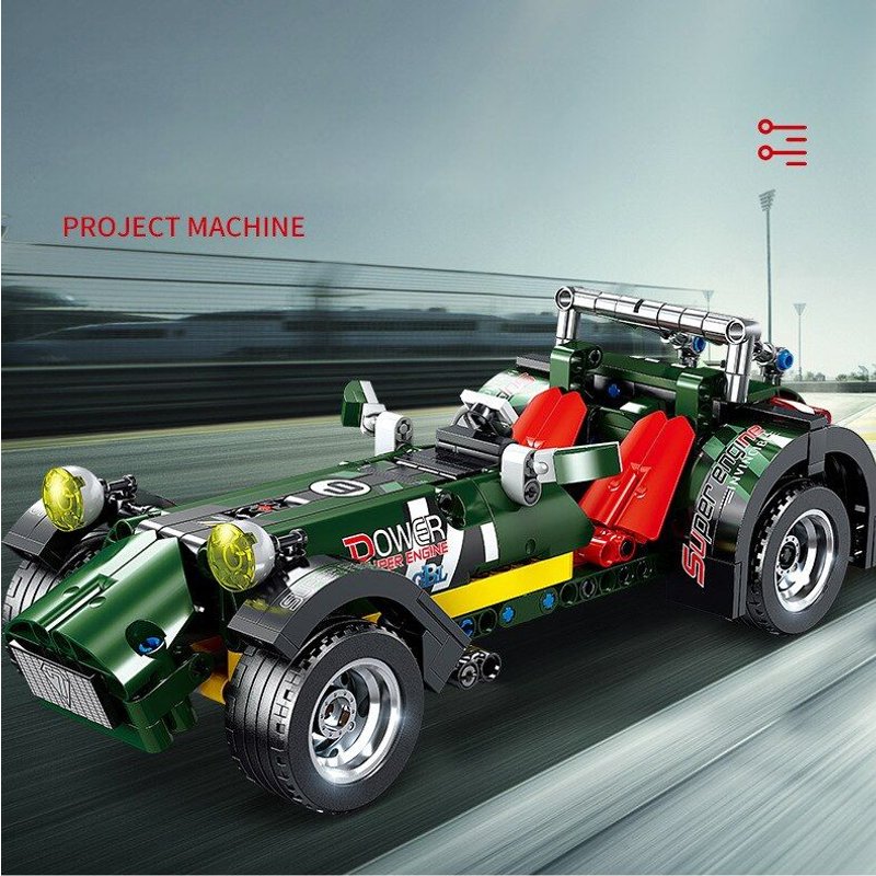 Caterham - Voiture De Sport Allemande Logo Pors Gt2r5 Toyota Ae86, Mini Paceman Caterpillar Super 7, Voiture De Course, Bloc De Construction, Jouet En Brique