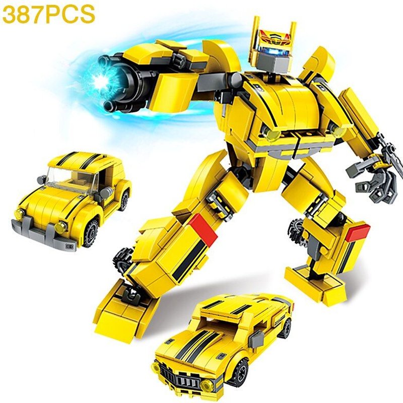 Fc1003 - Blocs De Construction Robot Mech, Voiture De Police, Modèle Brique, Cadeau De Noël, Jouets Éducatifs Pour Enfants
