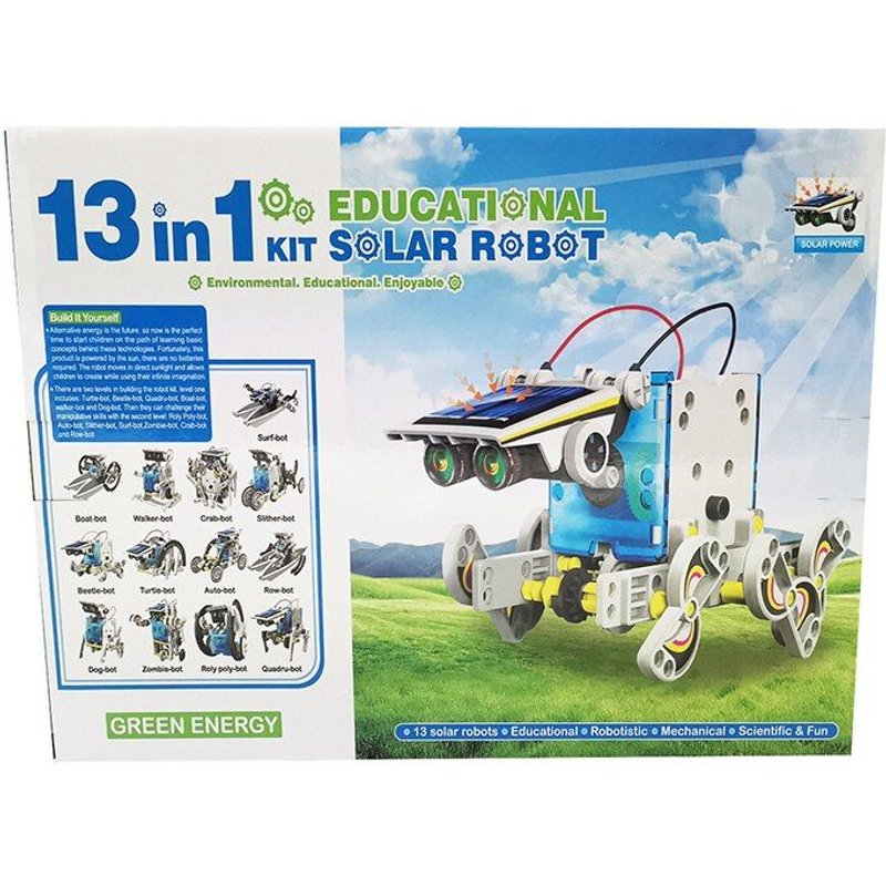 N ° 2417 - Kit Robot Solaire Pour Garçons Et Filles, Blocs De Construction À Assembler Soi-Même, Jouets Scientifiques De Haute Technologie, Kits Éducatifs D'intelligence Pour Enfants