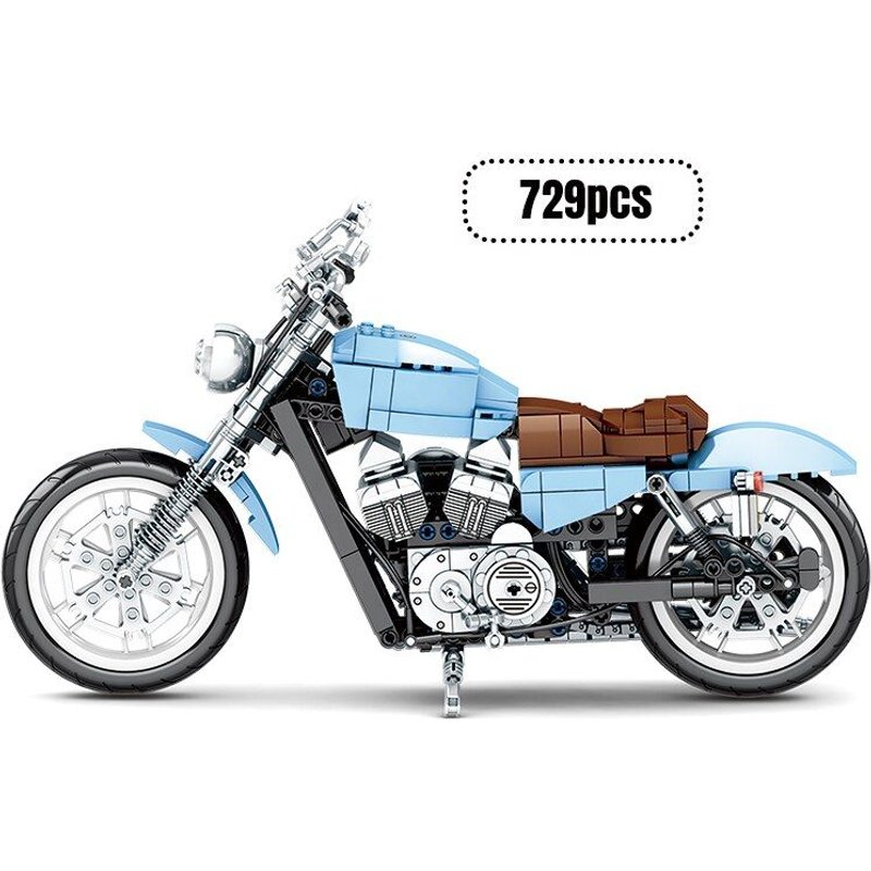 Pas D'emballage D'origine - Blocs De Construction Pour Moto Mécanique Classique, 729 Pièces, Modèle Technica, Super Véhicule Moc, Jouets Pour Enfants, Cadeaux