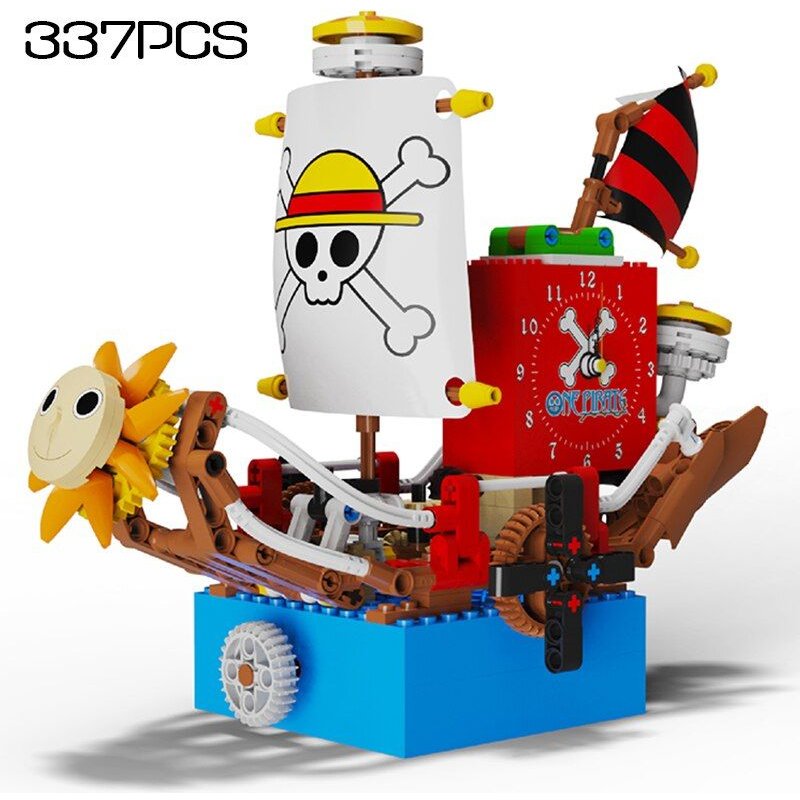 Sans Boîte D'origine - Idées De Blocs De Construction À Assembler, Bateau De Pirate, Horloge, Modèle De Briques, Bricolage, Boîte À Musique Technique, Ensemble De Jouets Pour Garçons, Cadeaux De Vacances