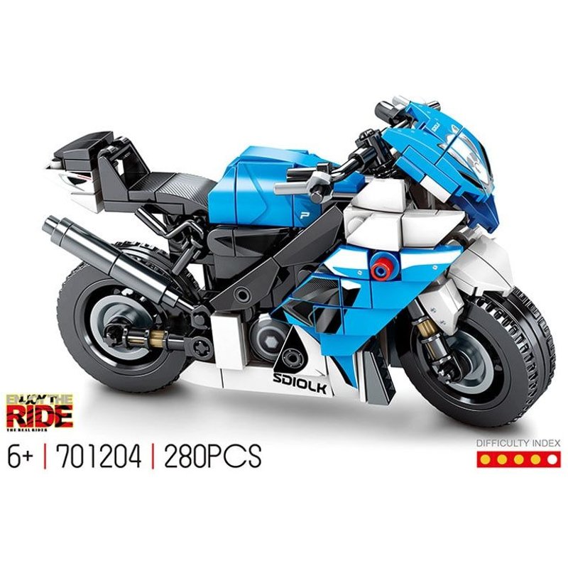 Sans Boîte D'origine - Bloc De Construction De Moto Technique 2012 Suzuki Gsx-R750, Modèle De Véhicule À Moteur, Briques D'assemblage À Vapeur, Collection De Jouets Pour Garçons, Cadeau