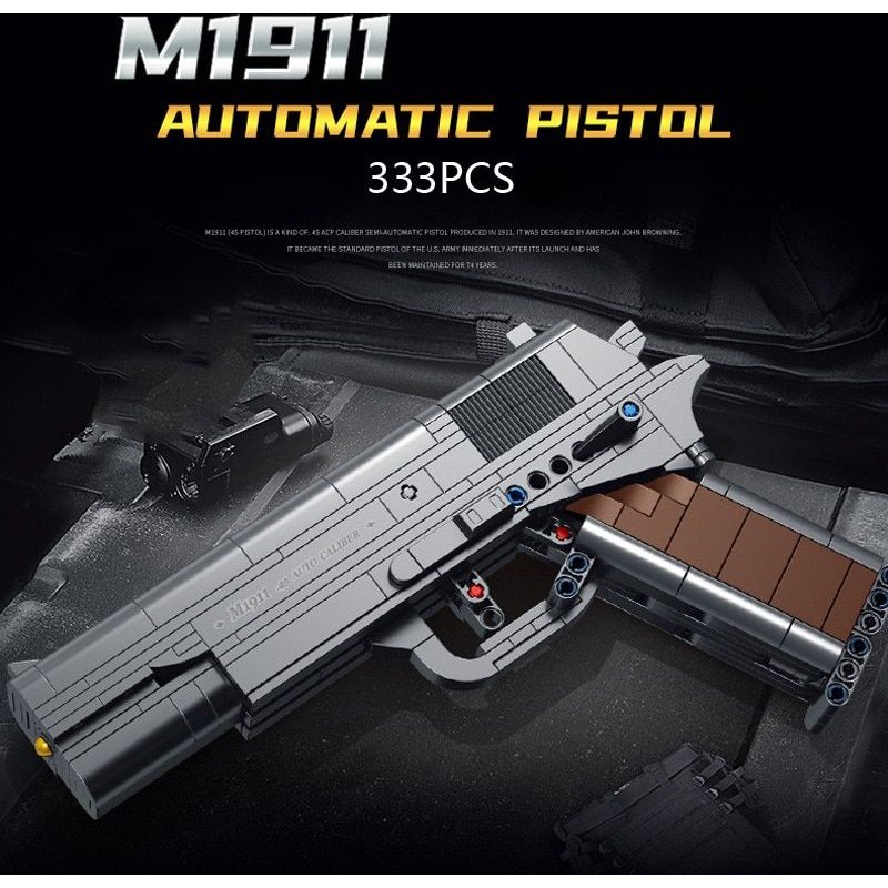 Sans Boîte D'origine - Jeu Militaire Technique En Briques De Construction, Pistolet De Tir M1911 De La Seconde Guerre Mondiale, Jouet De Collection De Balles