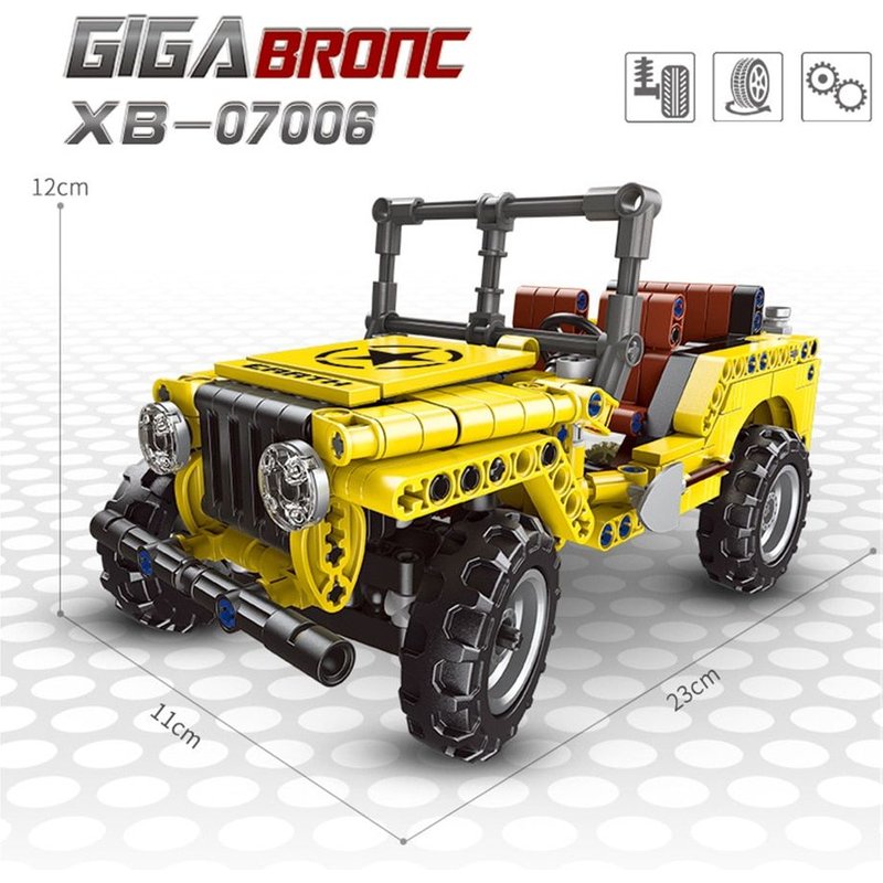 Xb07006 - Ensemble De Camions Tout-Terrain, Série De Voitures Créatives, Blocs De Construction, Modèle De Buggy, Briques Éducatives, Jouet Pour Enfants, 07007