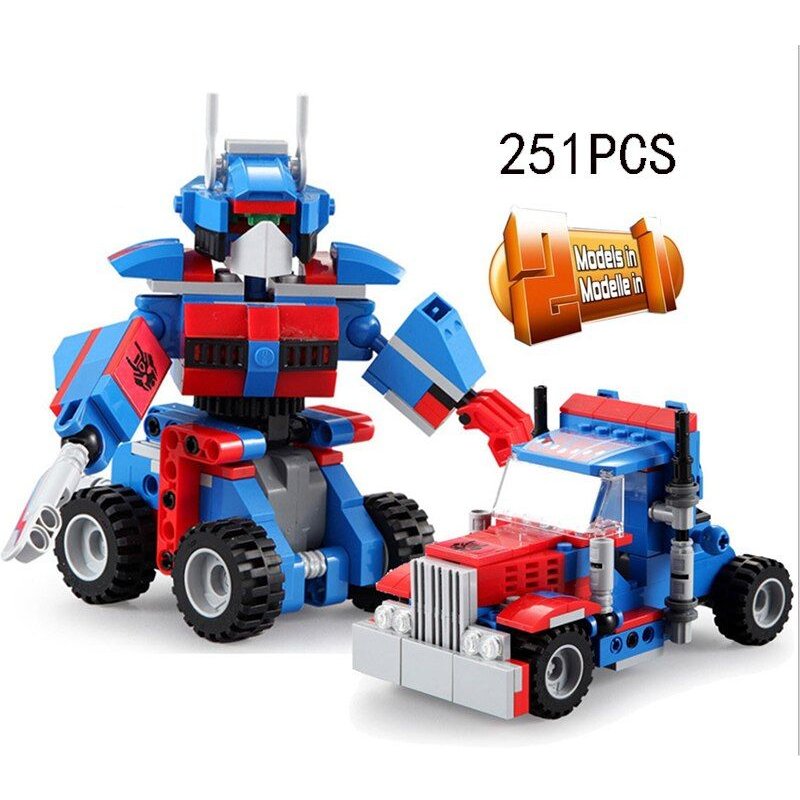 Robot De Transformation 2 En 1, Voiture, Camion, Véhicule Rc, Briques De Construction, Blocs De Construction, Jouet Pour Enfants