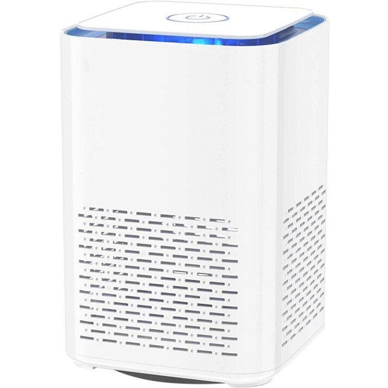 Purificateur d'air avec filtre à haute efficacité, vitesse du vent réglable, Mode automatique, Mode veille, pour le bureau et la maison