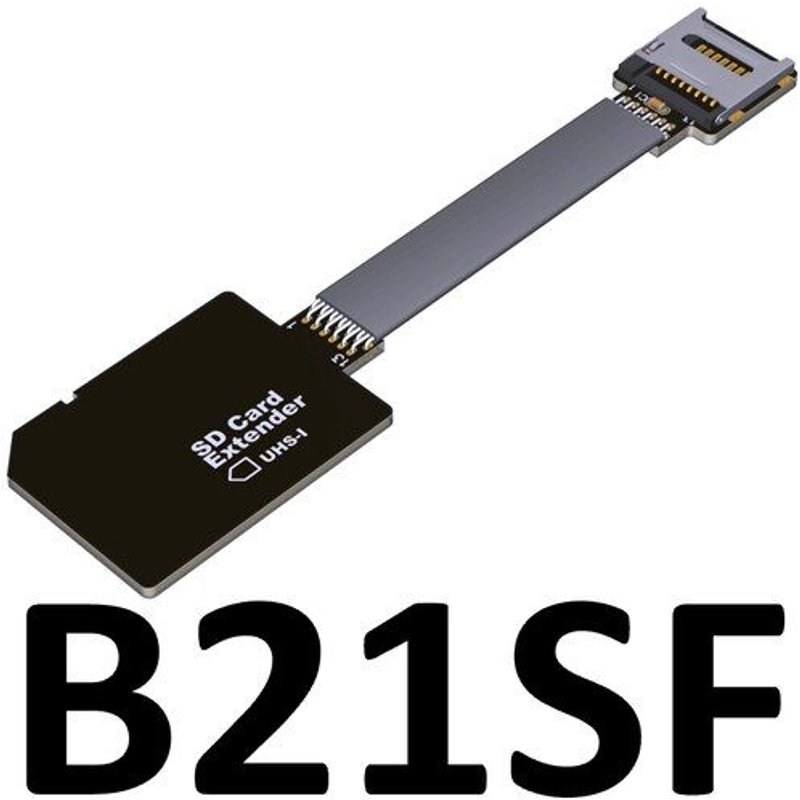 45cm B21SF (SD TO TF) Flex câble d'extension de carte sd TF à micro SD TF, cordon Express pour lecteur de carte mémoire, support SDHC SDXC Nipseyteko