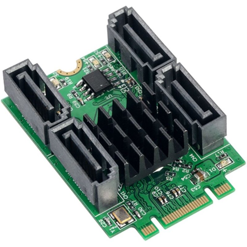 Adaptateur de clé M.2 B + M à 4 ports SATA 6G, carte contrôleur, prise en charge de win 8 10 Nipseyteko