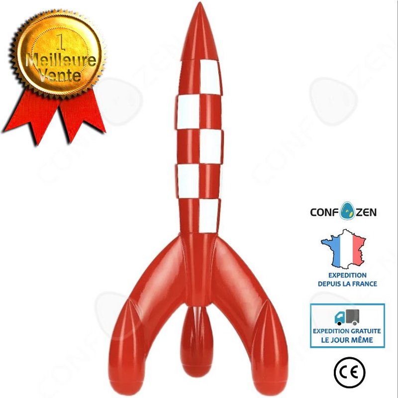 Jouet Modèle De Fusée Modèle De Figurine En Résine Modèle De Jouet Coloré Figurine Jouet Modèle De Fusée Rouge Figurine En Matériau