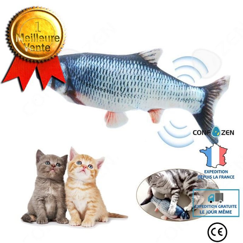 Électrique Usb Charge Simulation Poisson Chat Jouet Drôle Interactif Animaux Chats Cataire Jouets Pour Mordre Mâcher