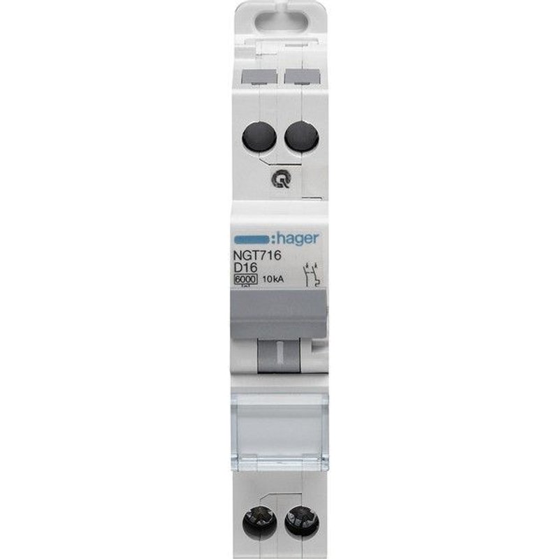 Disjoncteur 1P N 6-10kA courbe D-20A - HAGER : NGT720