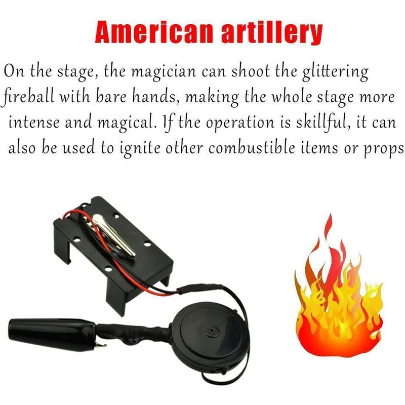 Lanceur De Boule De Feu Électronique, Tour De Magie, Accessoires De Spectacle De Scène