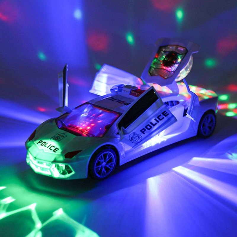 Voiture De Police Universelle À 5 Portes, Musique Lumineuse Électrique, Cadeaux Pour Enfants, Jouets Lumineux