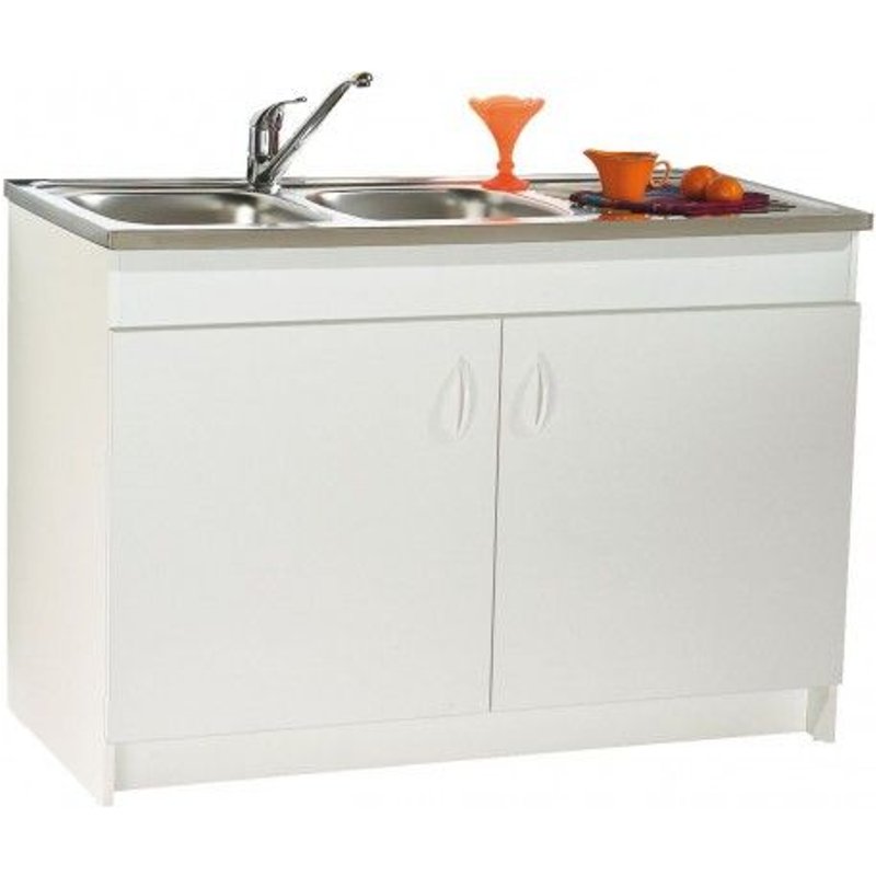 Meuble sous évier SIM NF - 80 x 60 cm - 2 portes Néova