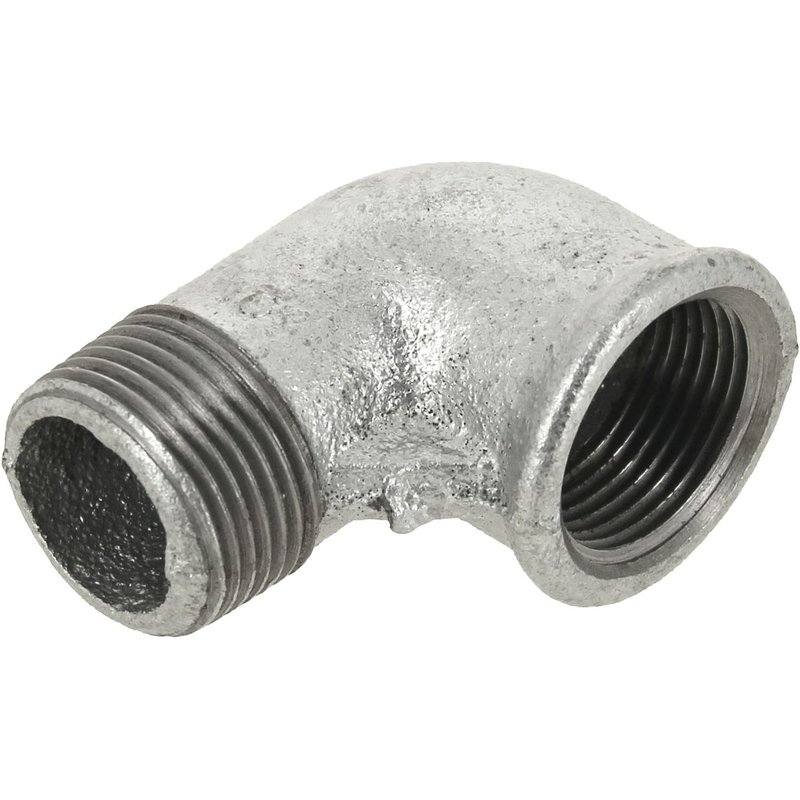 Coude 90° mâle-femelle galva 92 - VIRFOLLET