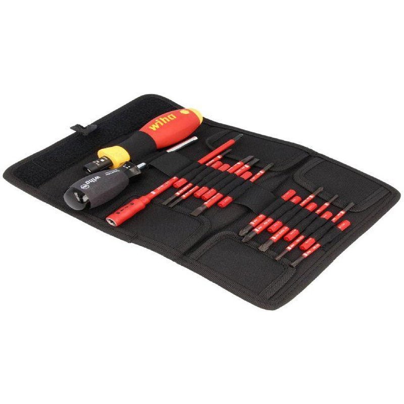 Kit tournevis isoles avec embouts - 15pces