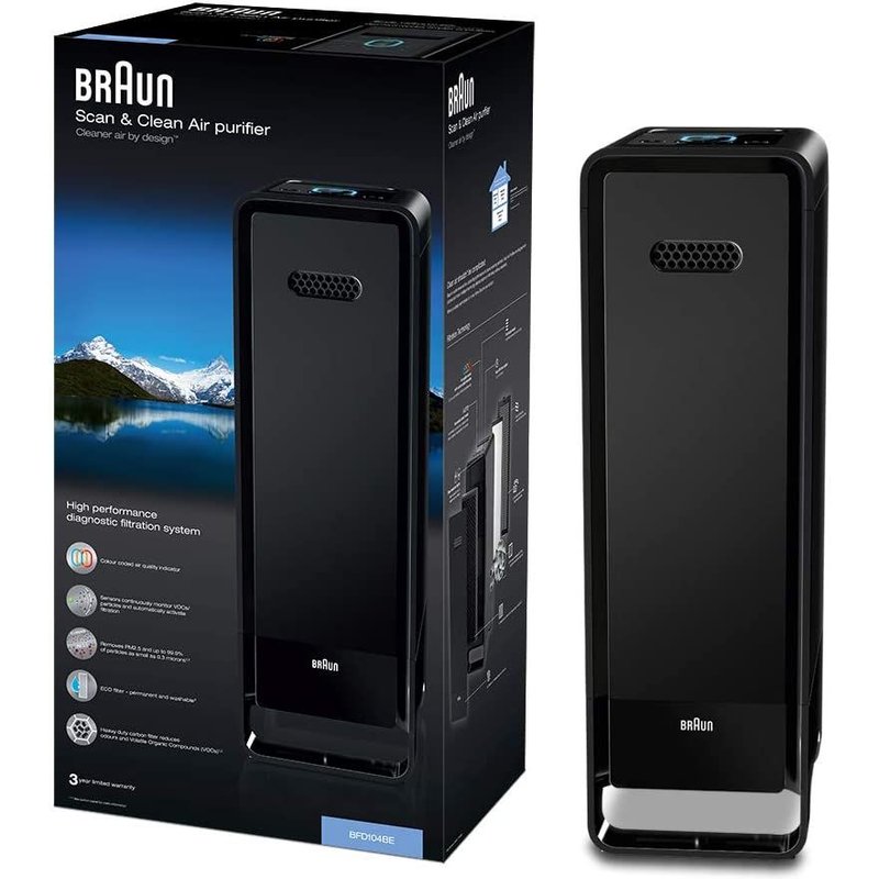 Purificateur dÂair Scan & Clean Braun BFD104BE