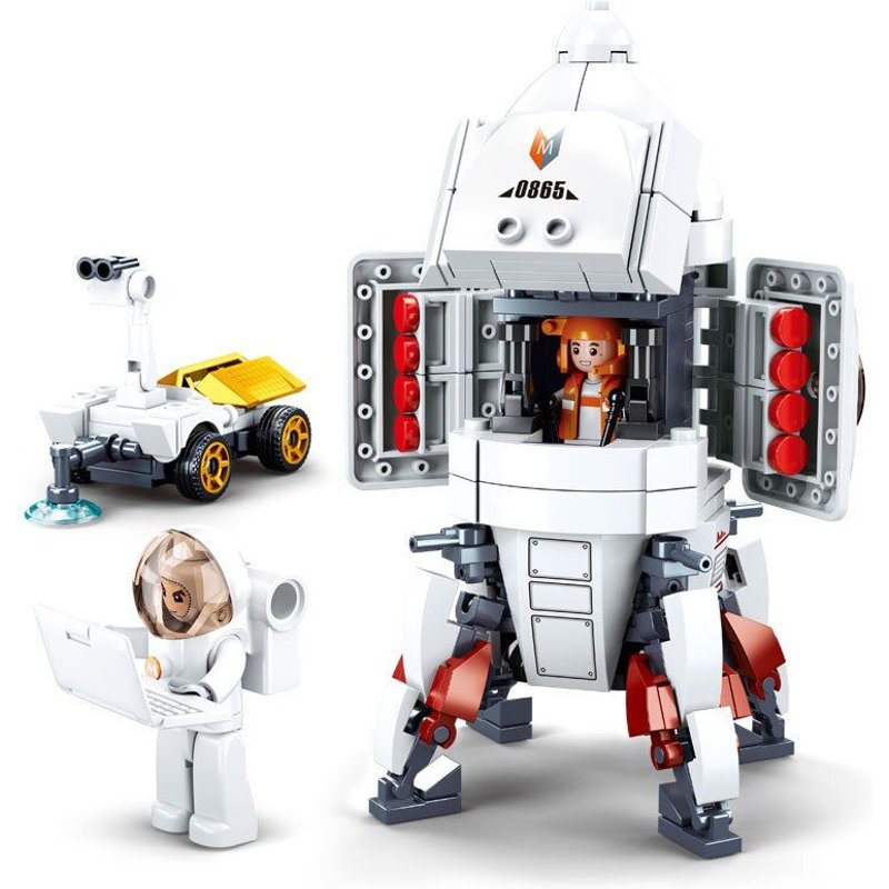 Fusée D'atterrissage Saturne Pour Enfants, Blocs De Construction, Modèle Moc, À Monter Soi-Même, Jouets Pour Enfants, 2021