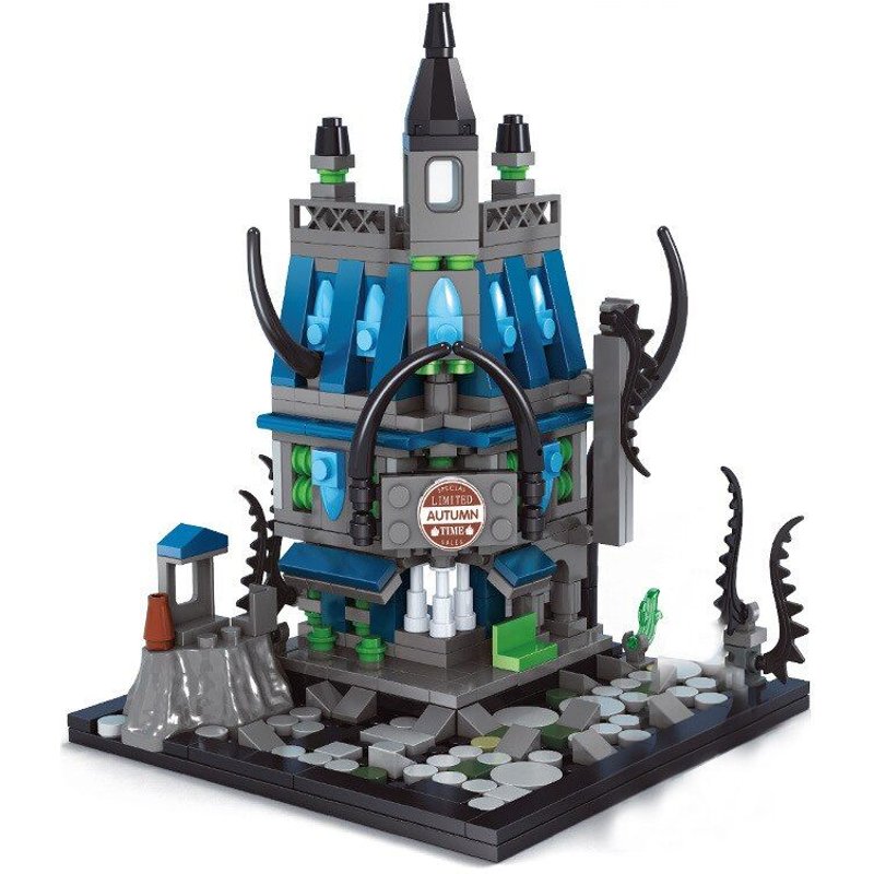 Briques De Construction Pour Enfants, Modèle Moc, Thème Ville D'halloween, Jeux D'horreur, Zombie Arcade, À Monter Soi-Même, 2021