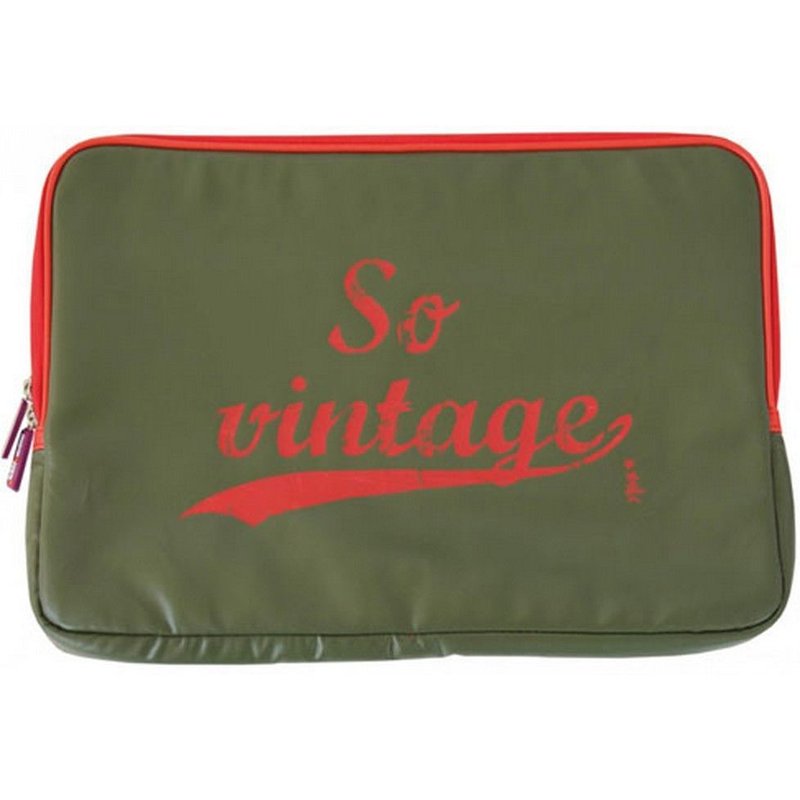 Housse ordinateur Portable Kaki So Vintage