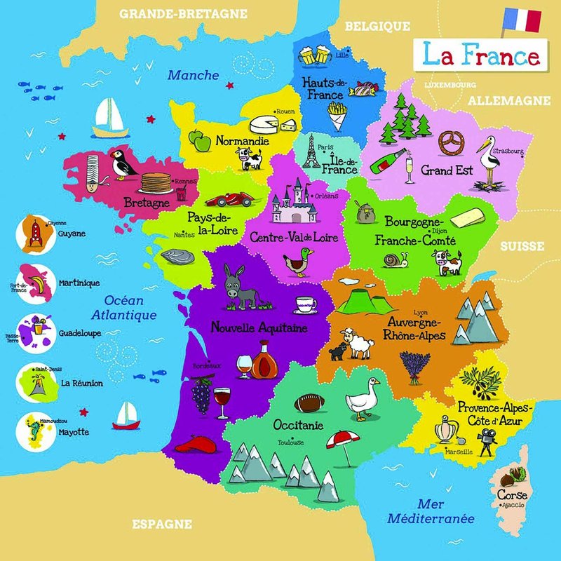 Puzzle - Wdk - France Et R?Gion - Bois