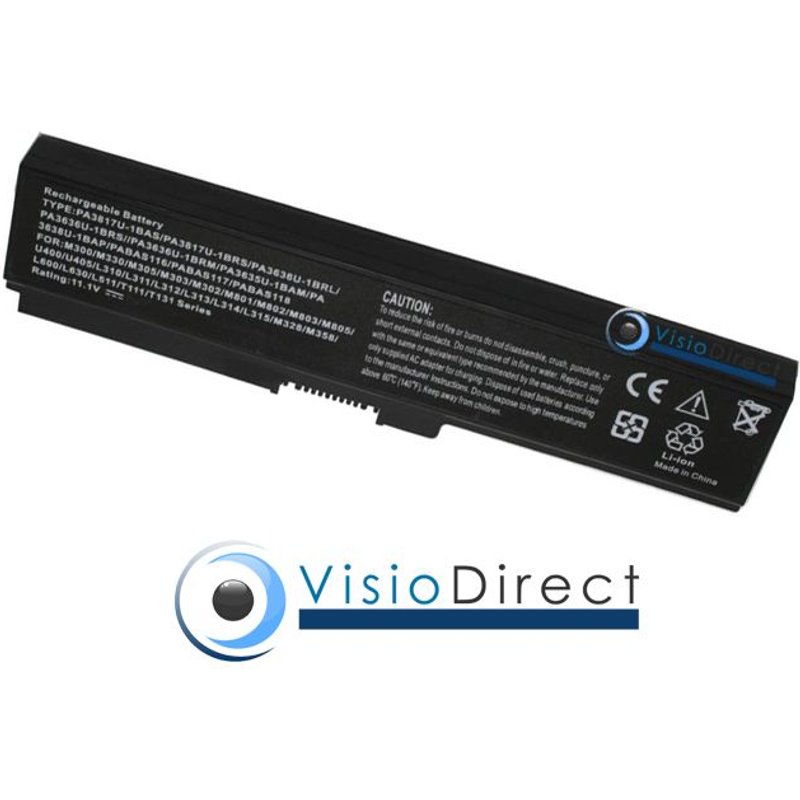 Batterie pour ordinateur portable TOSHIBA Satellite L745-1011XR 10.8V 4400mAh - Visiodirect -