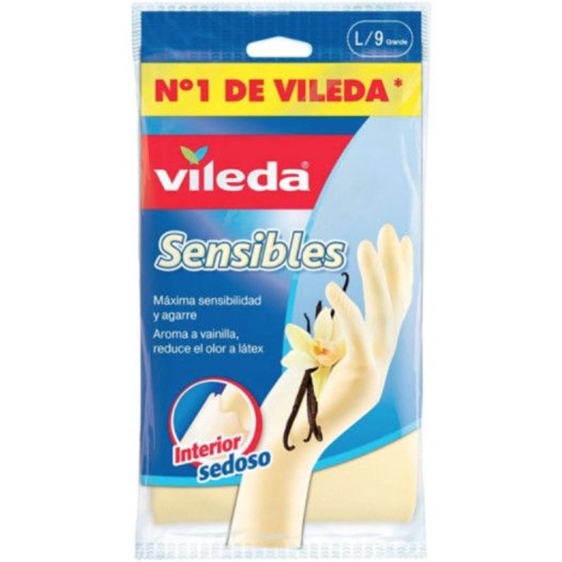 Paire de gants VILEDA extra-fins arome vanille - Taille L