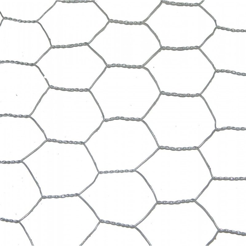 Grillage pour animaux triple torsion gris, H.1 x L.3 m, maille H.25 x l.25 mm