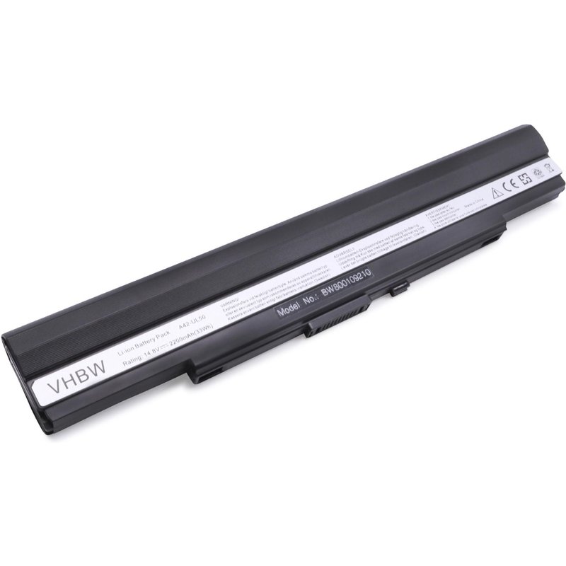 vhbw Li-Ion Batterie 2200mAh (14.8V) pour notebook Asus U45JC-WX016X, U45JC-WX017V, U45JC-WX030V comme A42-UL50.