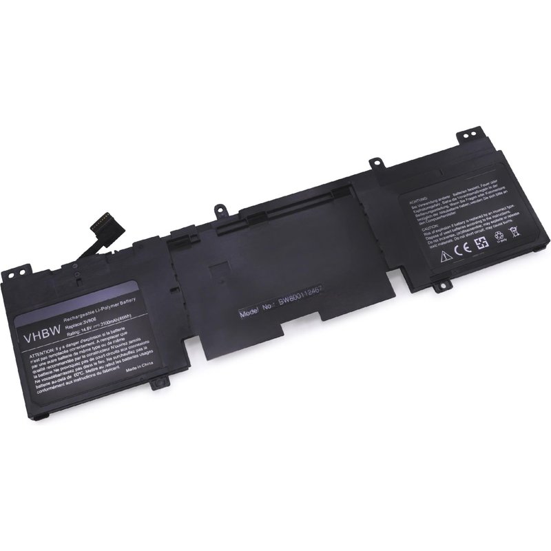 vhbw Batterie remplacement pour Dell P56G001, P56G002 pour ordinateur portable (3100mAh, 14,8V, Li-polymère)