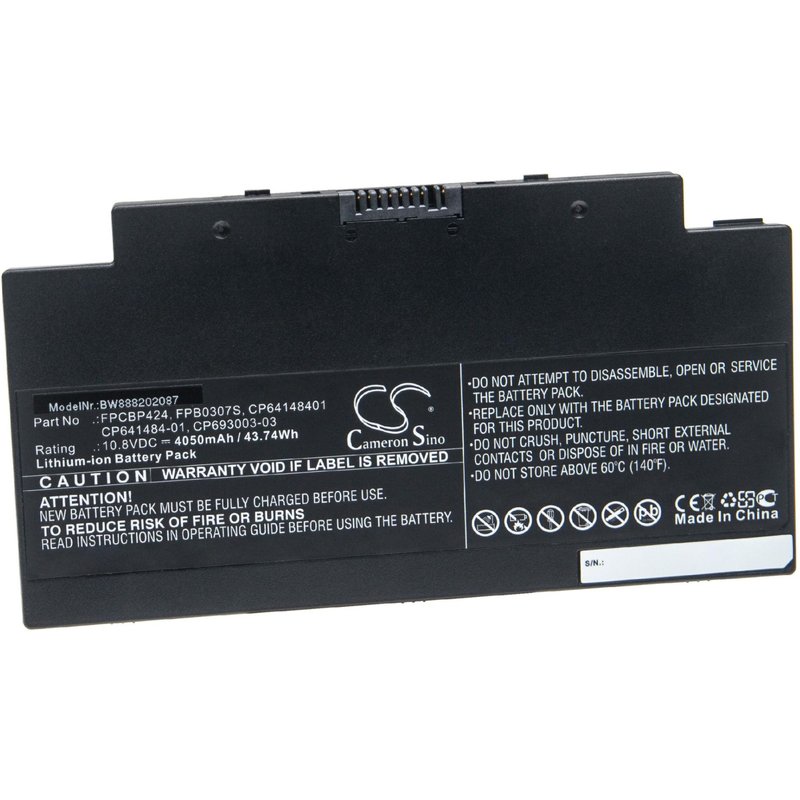 vhbw Batterie compatible avec Fujitsu Lifebook A3510, A556, A556/G, AH77/M, AH77/S, U536 ordinateur portable Notebook (4050mAh, 10,8V, Li-ion)