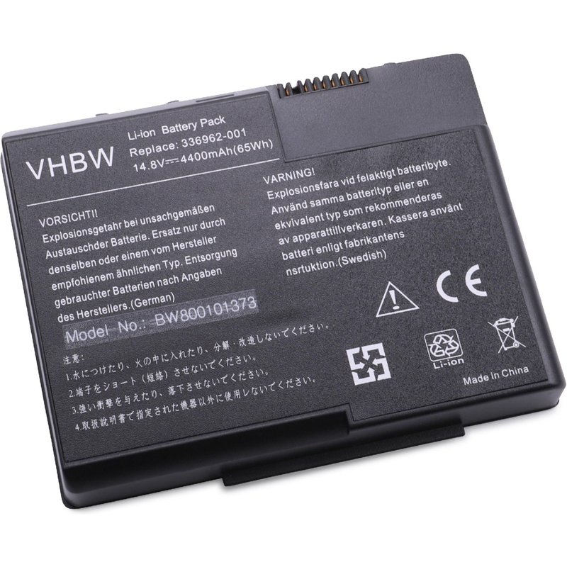 vhbw Batterie compatible avec HP Pavilion zt3326AP (PC997PA), zt3327AP (PC998PA), zt3328AP (PD146PA) laptop (4400mAh, 14,8V, Li-ion)