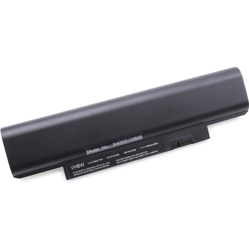 Batterie LI-ION 4400mAh 11.1V en noir pour IBM Lenovo Thinkpad E120, X140, X140e etc. Remplace 0A36290, 0A36292, 42T4943, 42T4945, 42T4949, 42T4951
