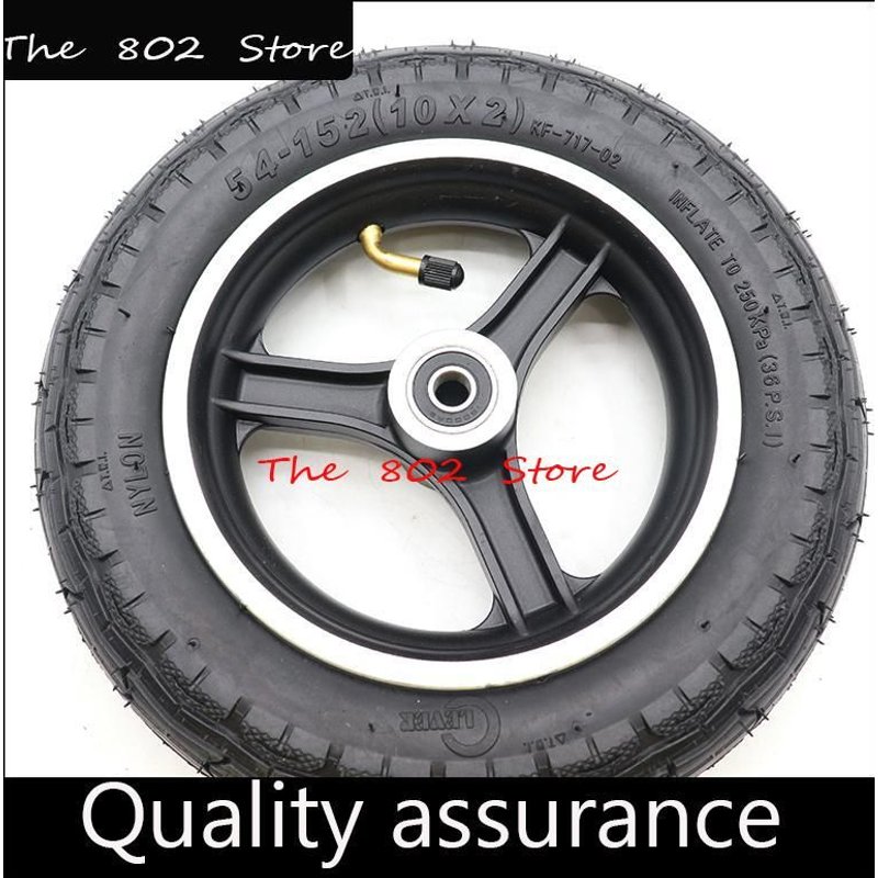 Roue 10x2(54-152) Avec Jante En Alliage Pour Enfants, Tricycle Schwinn, Poussette Pour Bébé, Scooter Électrique, Brouette, Roue 10x2