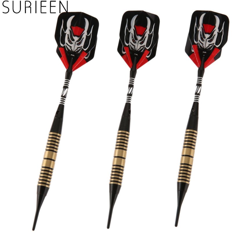 Jeu de fléchettes à pointe d'aiguille souple de 18g, avec baril de 16g et manche en Aluminium, vol de Nice et 36 pointes souples supplémentaires pour le remplacement, 3 pièces